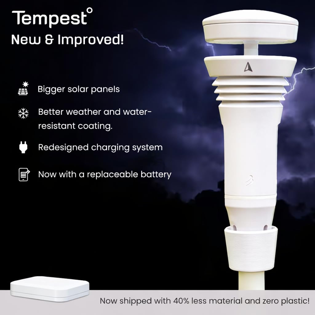 WeatherFlow Tempest Smart Weather Station with AI Forecasting