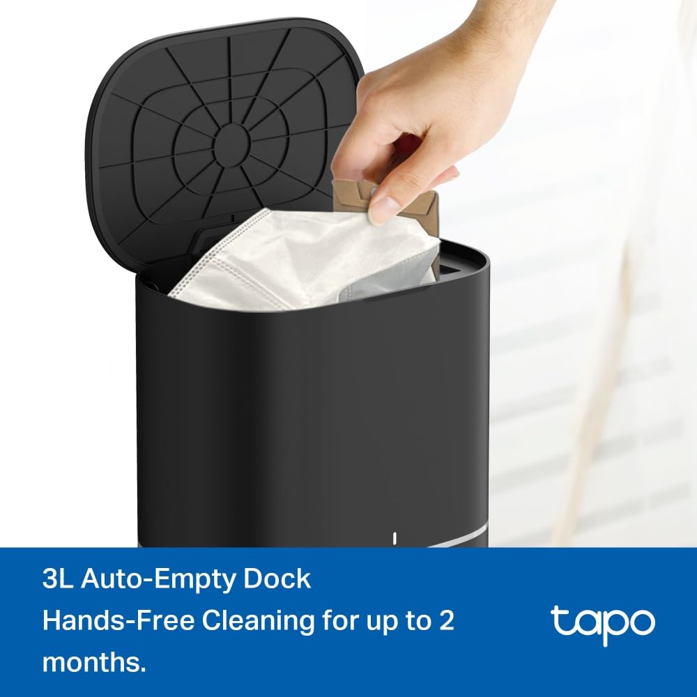 Tapo RV30 Max Plus Robot Vacuum and Mop - Black