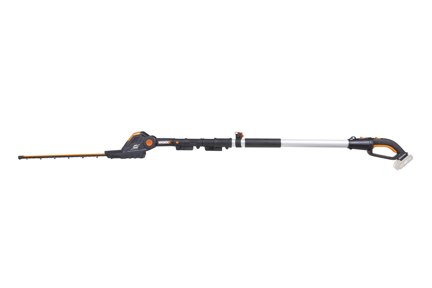 WORX WG252E.9 20V Cordless Pole Hedge Trimmer 45cm, Reach up to 2.8m, Multi-angle adjustable head, Battery And Charger Not Included