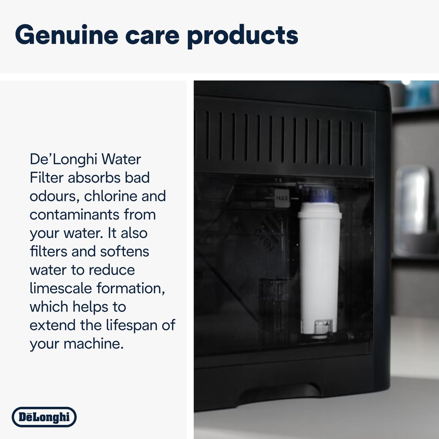 De Longhi Water Filter DLSC002 (Pack of 1), White