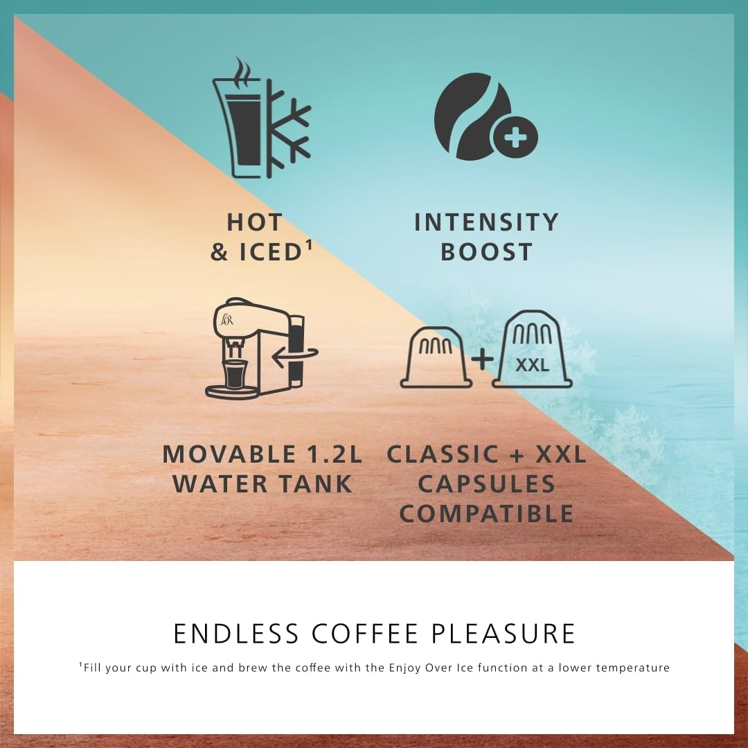 Philips L’OR BARISTA Absolu Capsule Coffee Machine – 19 Bar System, Dual Capsule Recognition, Enjoy Over Ice, Intensity Boost, XXL Capsules Compatible, Deep Black (LM9512/60)