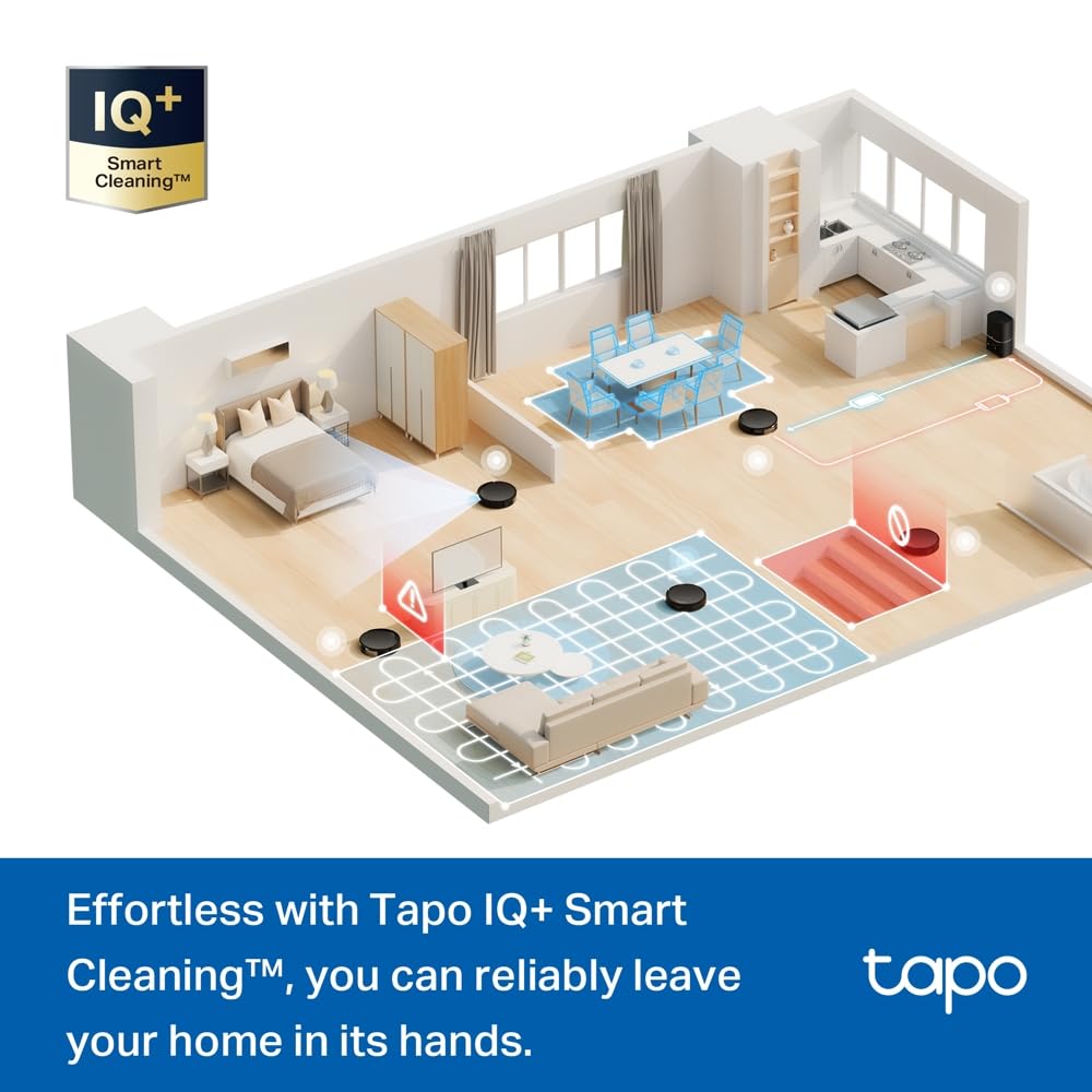 Tapo RV20 Max Plus Robot Vacuum & Mop with Auto-Empty Dock
