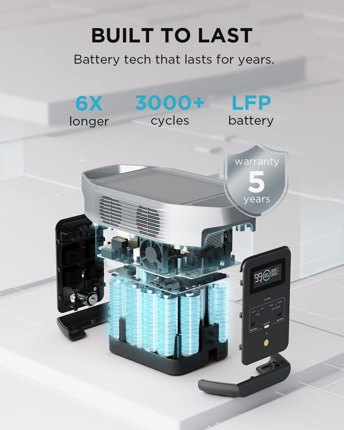 EcoFlow DELTA 2 Portable Power Station - Black 1kWh LFP