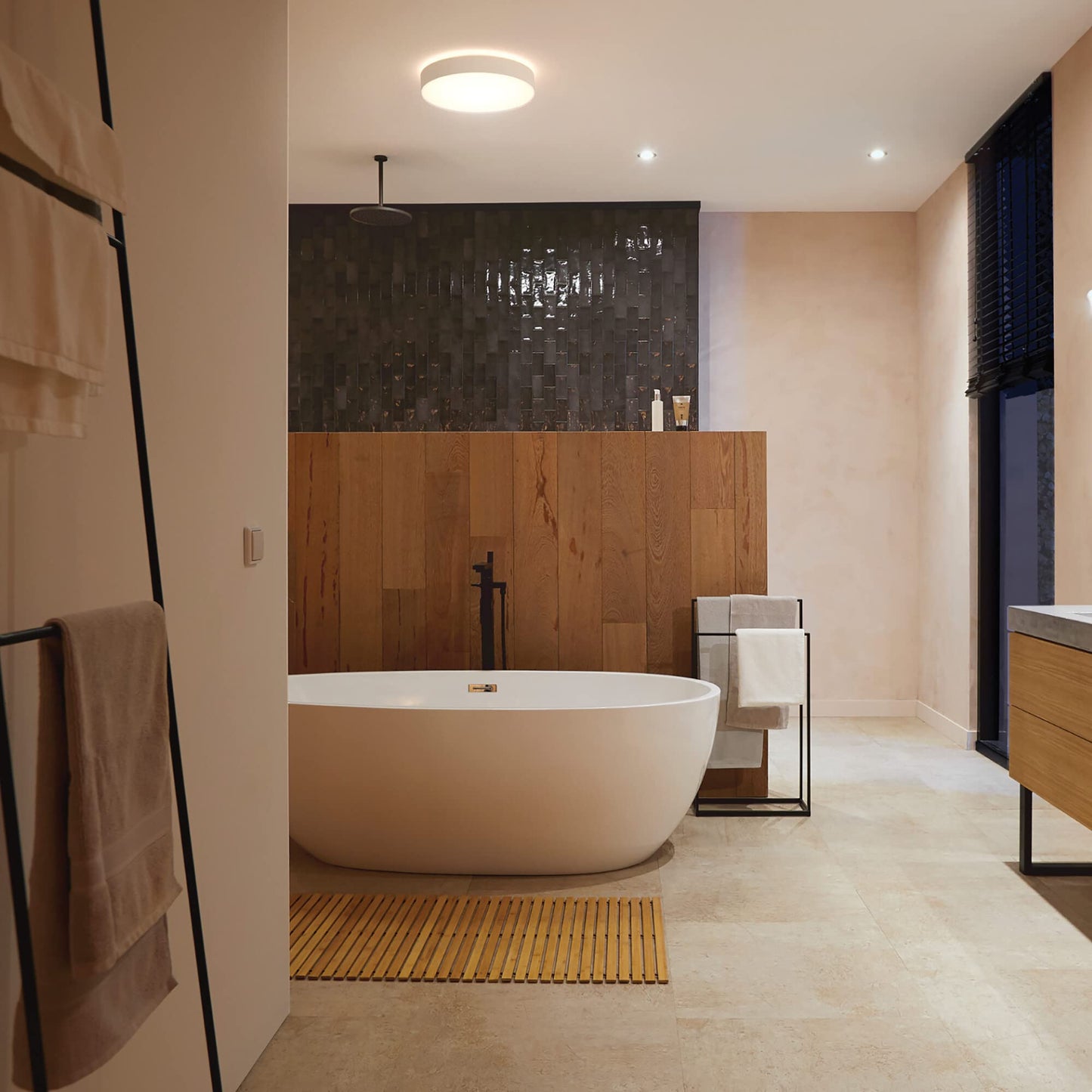 Philips Hue Devere Smart LED Bathroom Ceiling Light - White