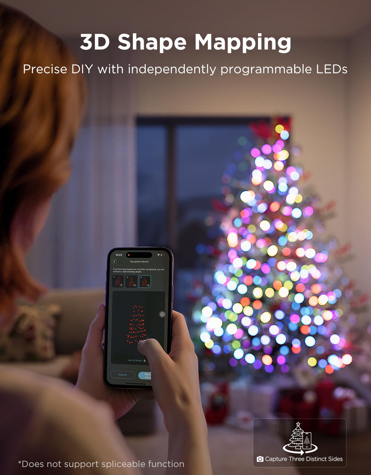 Govee Christmas Sparkle String Lights - 30m RGBWIC 375 LEDs