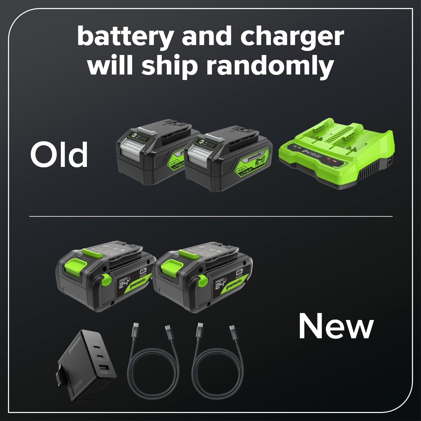 Greenworks 48V (24V x 2) Cordless Lawnmower for Large Lawns up to 400m2, 35cm Cutting Width, 40L Bag, Lawnmower with Two 4Ah Batteries and Twin Charger, 3 Year Guarantee MO48L421-01