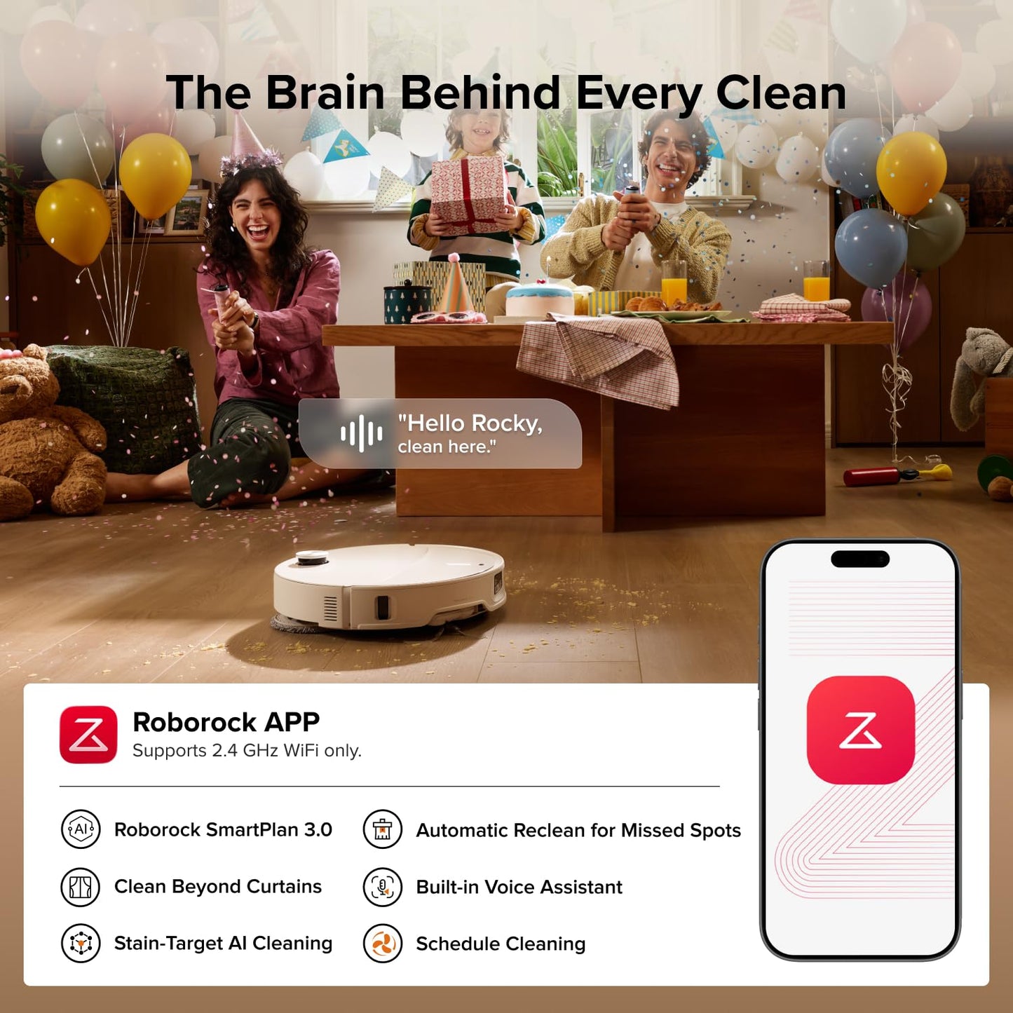 roborock Qrevo Edge 2 Robot Vacuum Cleaner with Mop, 25,000 Pa HyperSuction, Zero-Tangle, 3.14" Ultra-Slim, AI Obstacle Avoidance, FlexiArm Technology, 80ยฐC Hot-Water Mop Washing & Dock Self-Cleaning
