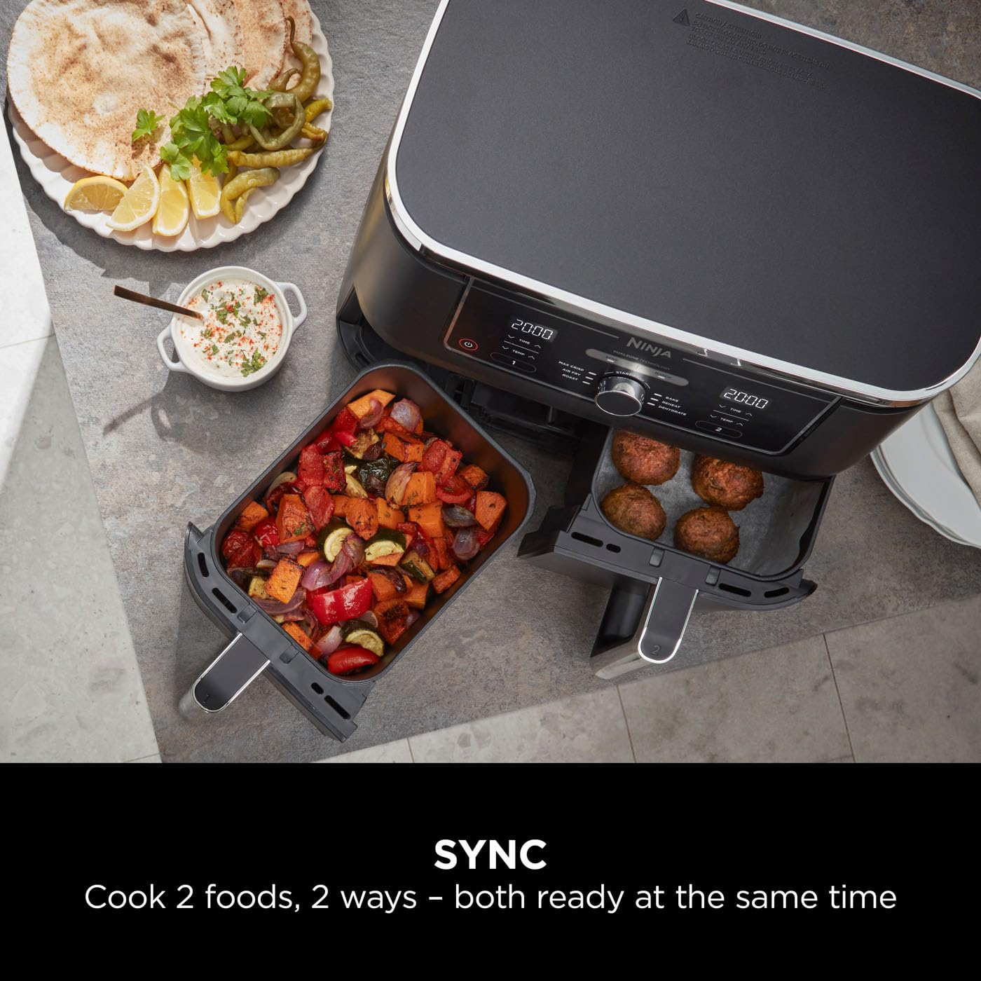 Ninja Foodi Max Dual Zone Air Fryer 9.5L Black AF400UK