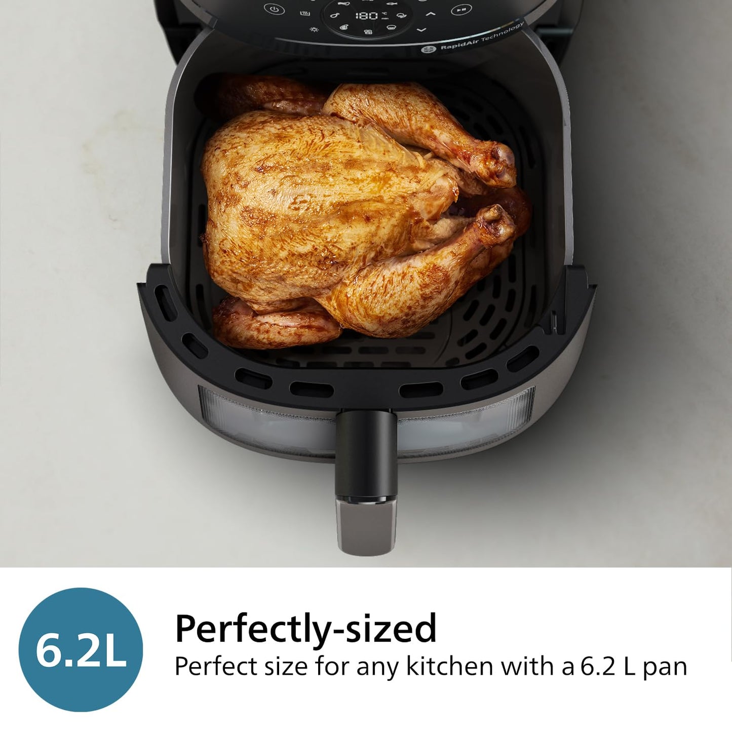 Philips Airfryer 2000 Series 6.2L with Window - Black