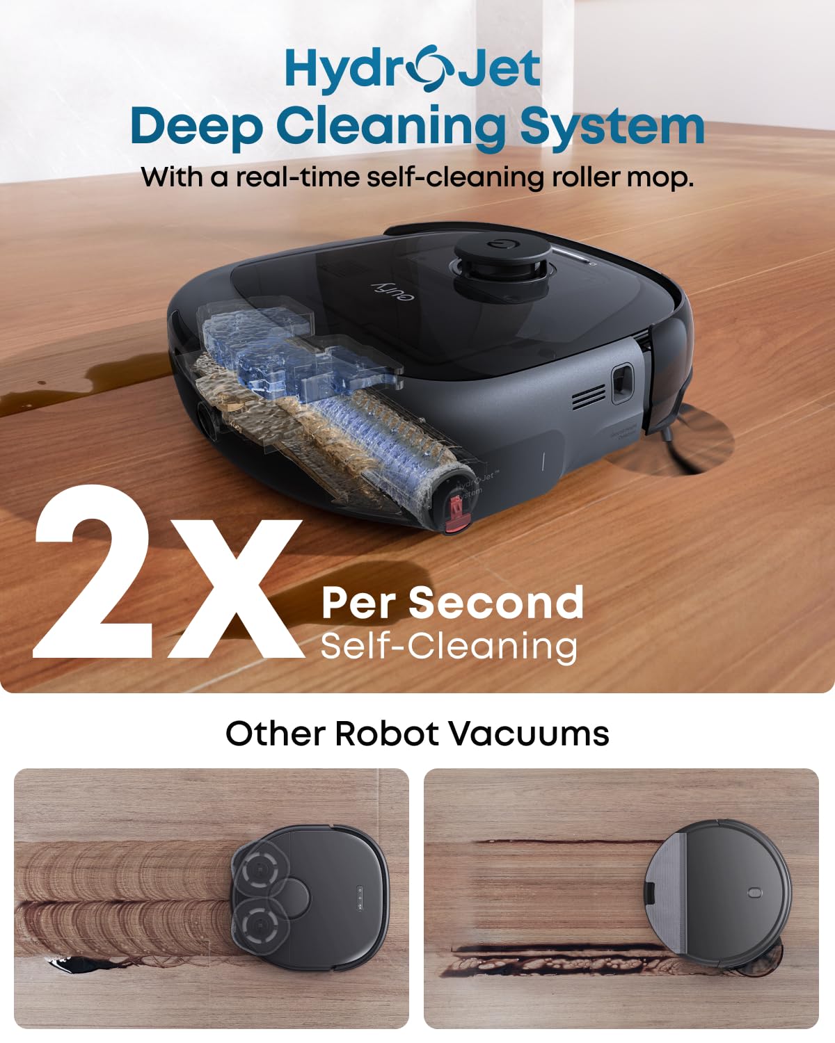 Eufy E25 Omni Robot Vacuum and Mop - Black 20000 Pa