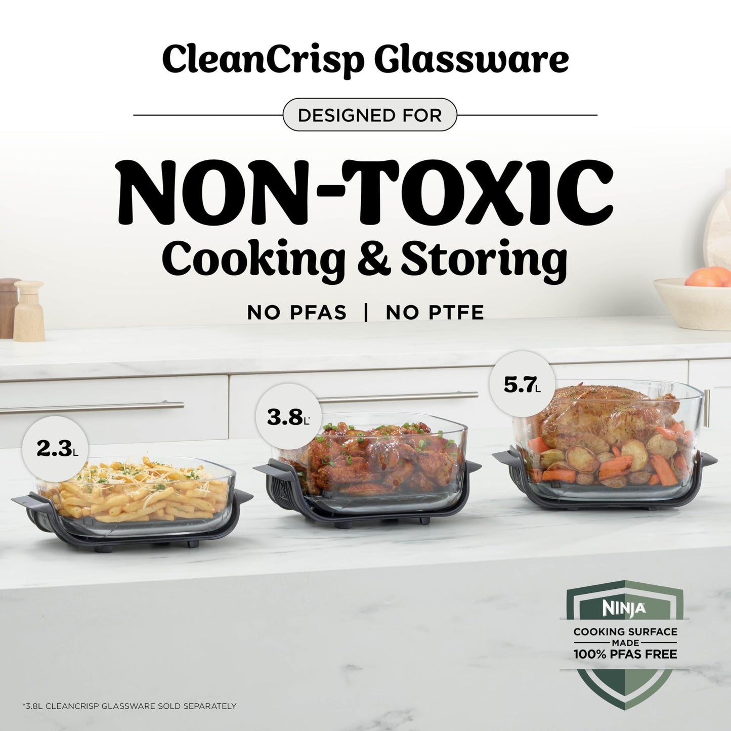 Ninja CRISPi PRO XL Glass Air Fryer - White