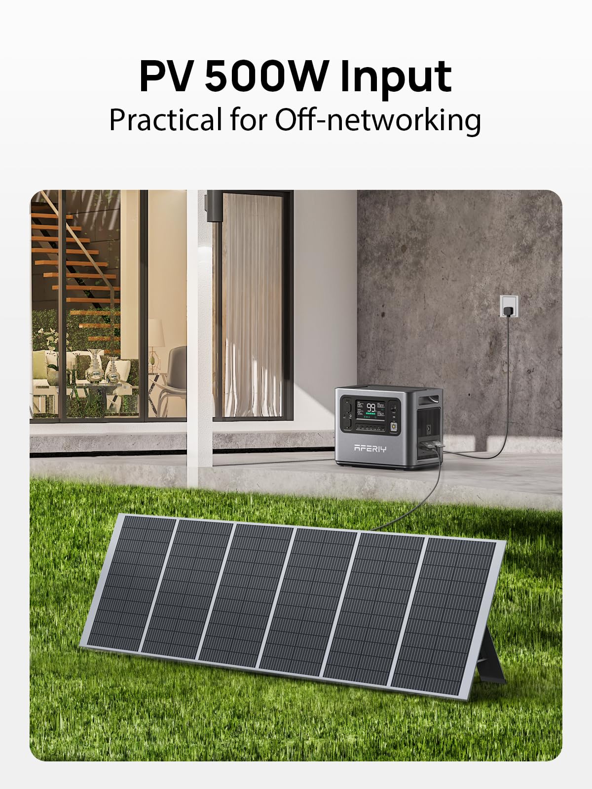 Aferiy P210 Portable Power Station 2400W 2048Wh Black Grey