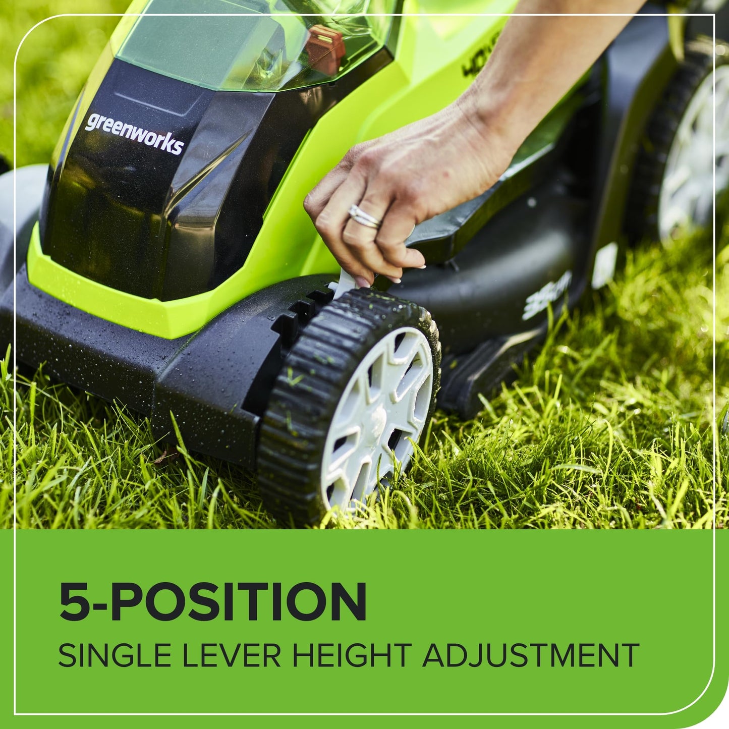 Greenworks G40LM35 Cordless Lawnmower for Lawns up to 400m², 35cm Cutting Width, 40L Bag WITHOUT 40V Battery & Charger, 3 Year Guarantee, Green