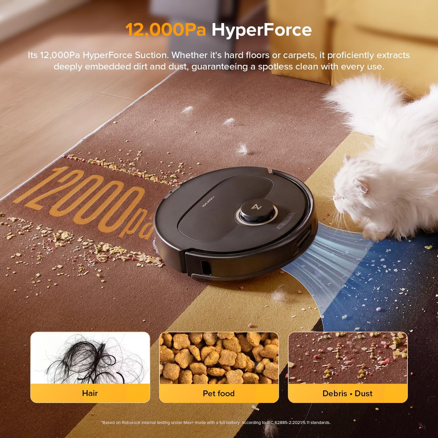 Roborock Qrevo S5V Robot Vacuum and Mop - Black