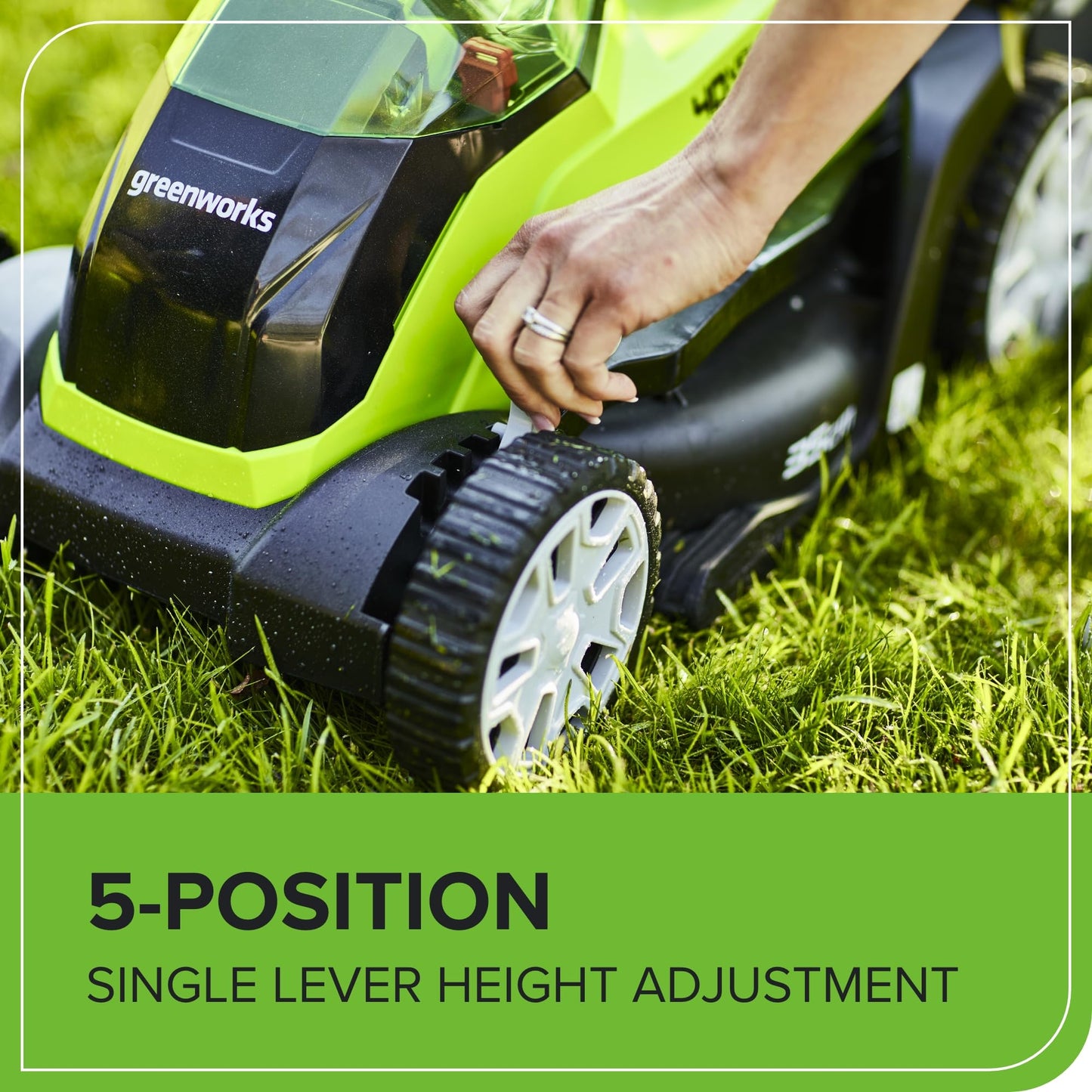 Greenworks 40V Cordless Lawnmower for Lawns up to 400m², 35cm Cutting Width, 40L Bag PLUS Two 40V 2Ah Batteries & One Charger, 3 Year Guarantee-G40LM35K2X, Green