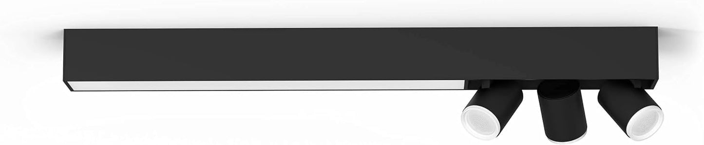 Philips Hue Centris Smart Ceiling Bar Light - 3-Spot Black