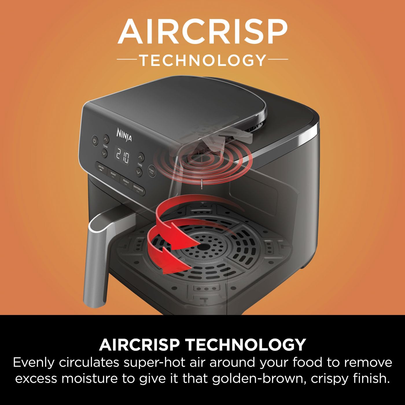 Ninja Air Fryer PRO 4.7L AF140UK - Black 4-in-1 Air Fryer