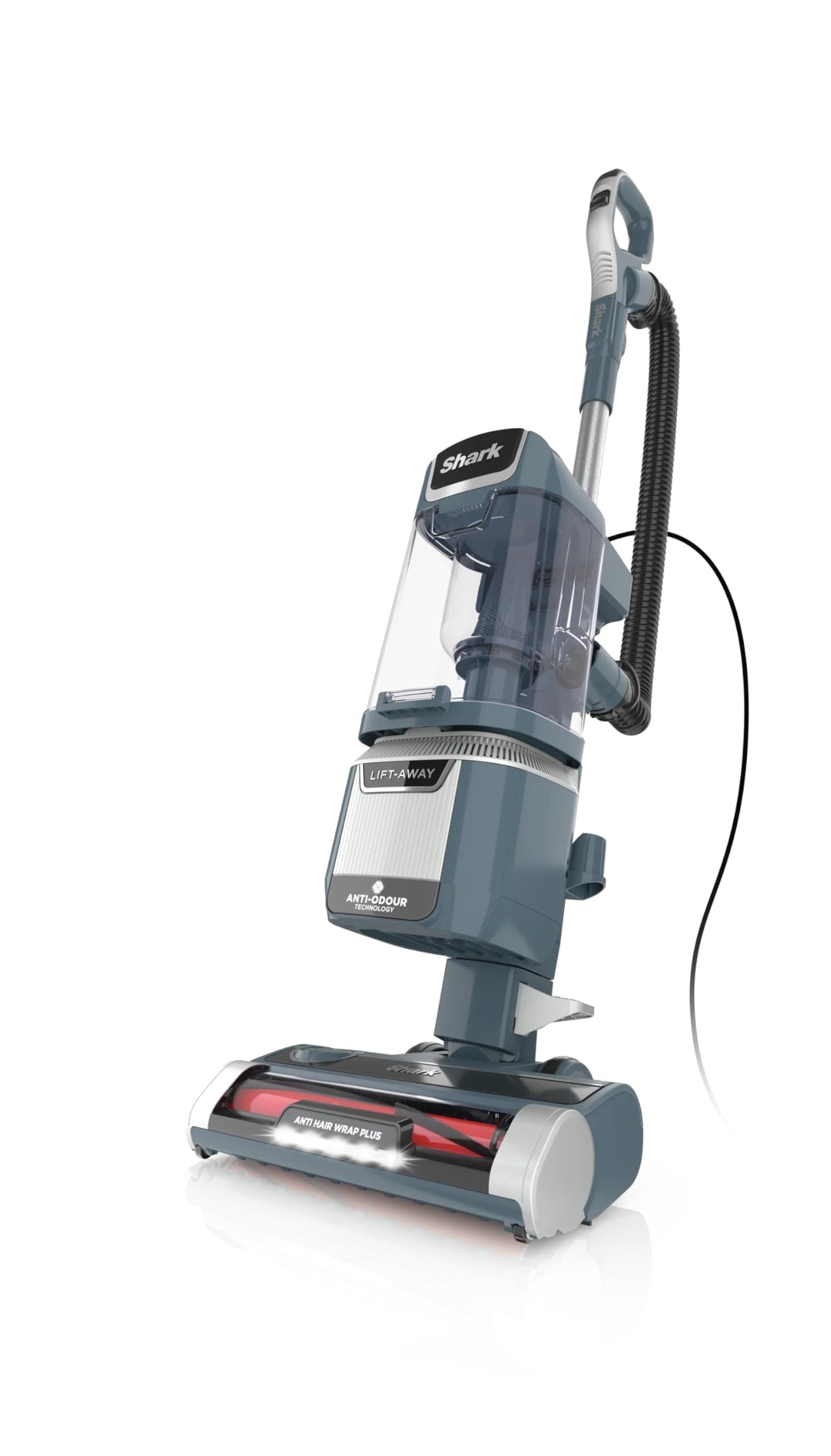 Shark Anti Hair Wrap Plus Upright Corded Pet Vacuum, 2.5L, Powered Lift-Away, Anti-Allergen Seal, Hard Floor & Carpet Mode, 750W, 8m Cord, Multi-Surface & Pet Hair Tools, Smoky Grey, NZ780UKT