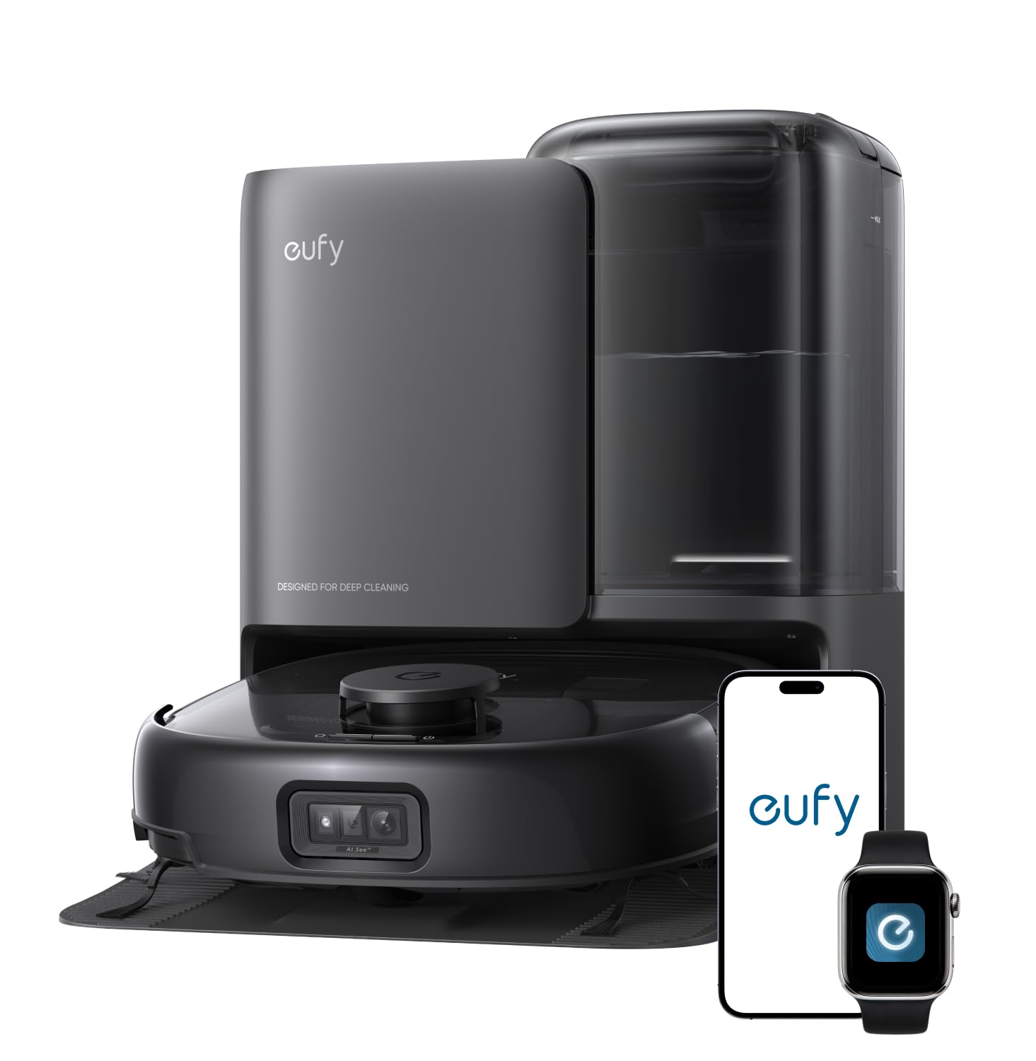Eufy E25 Omni Robot Vacuum and Mop - Black 20000 Pa