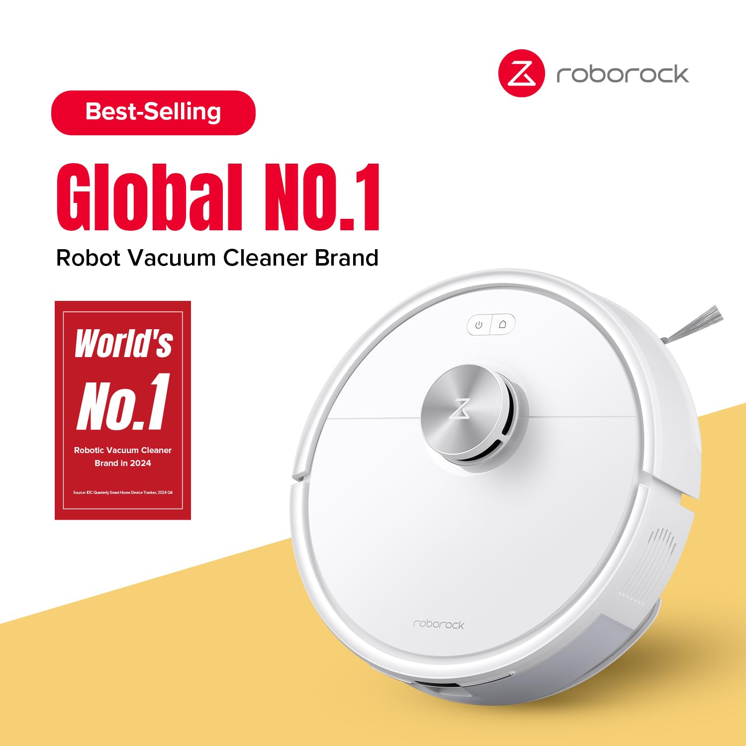 roborock Q7 M5 Robot Vacuum Cleaner with Mop, 10,000Pa HyperForce Suction, Dual Anti-Tangle System, PreciSense LiDAR Navigation, APP-Controlled Mopping, Ideal for Pet Hair and Hard Floors