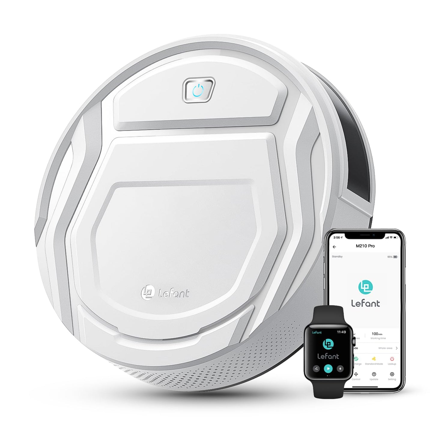 Lefant M210 Robot Vacuum Cleaner - 2200Pa White
