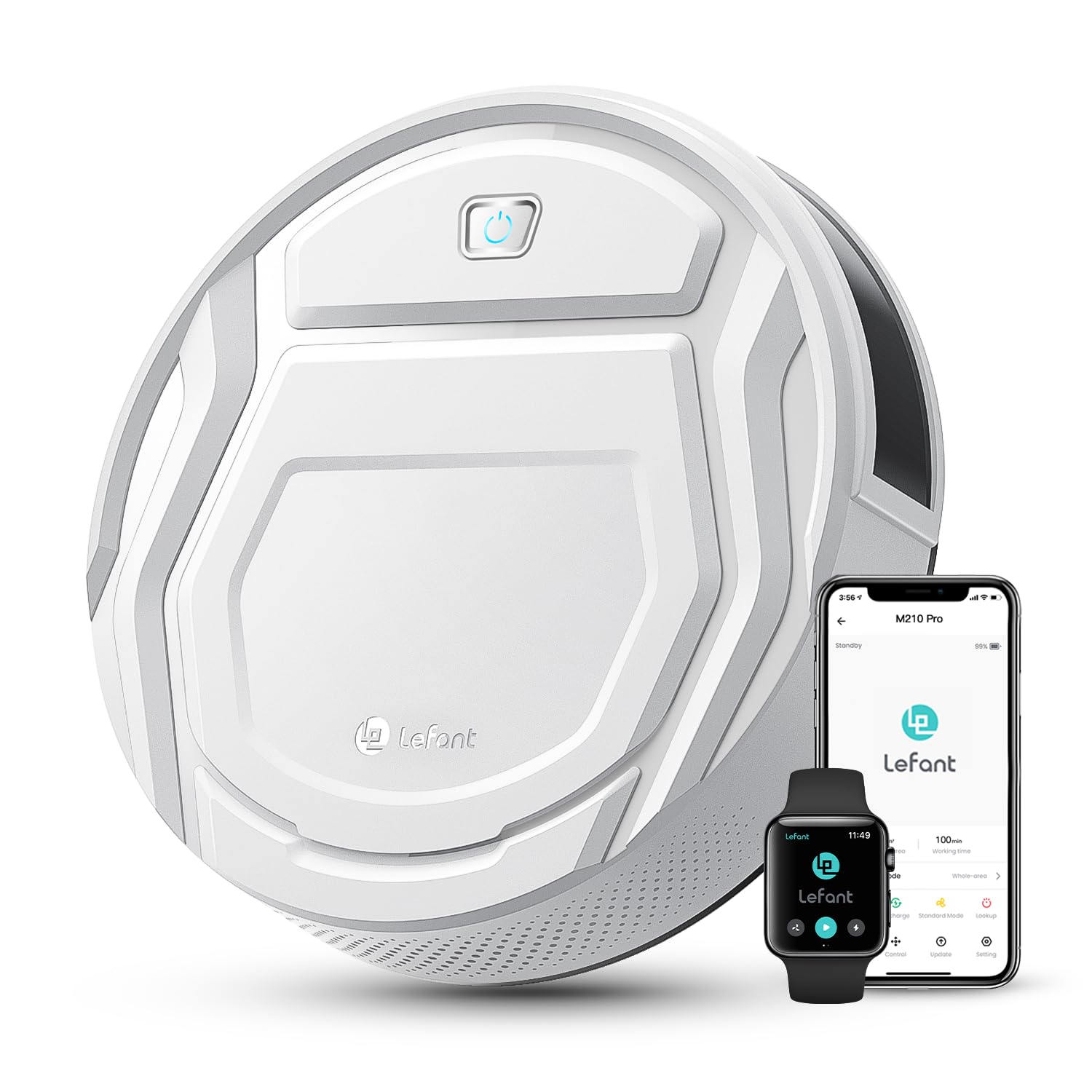Lefant M210 Robot Vacuum Cleaner - 2200Pa White