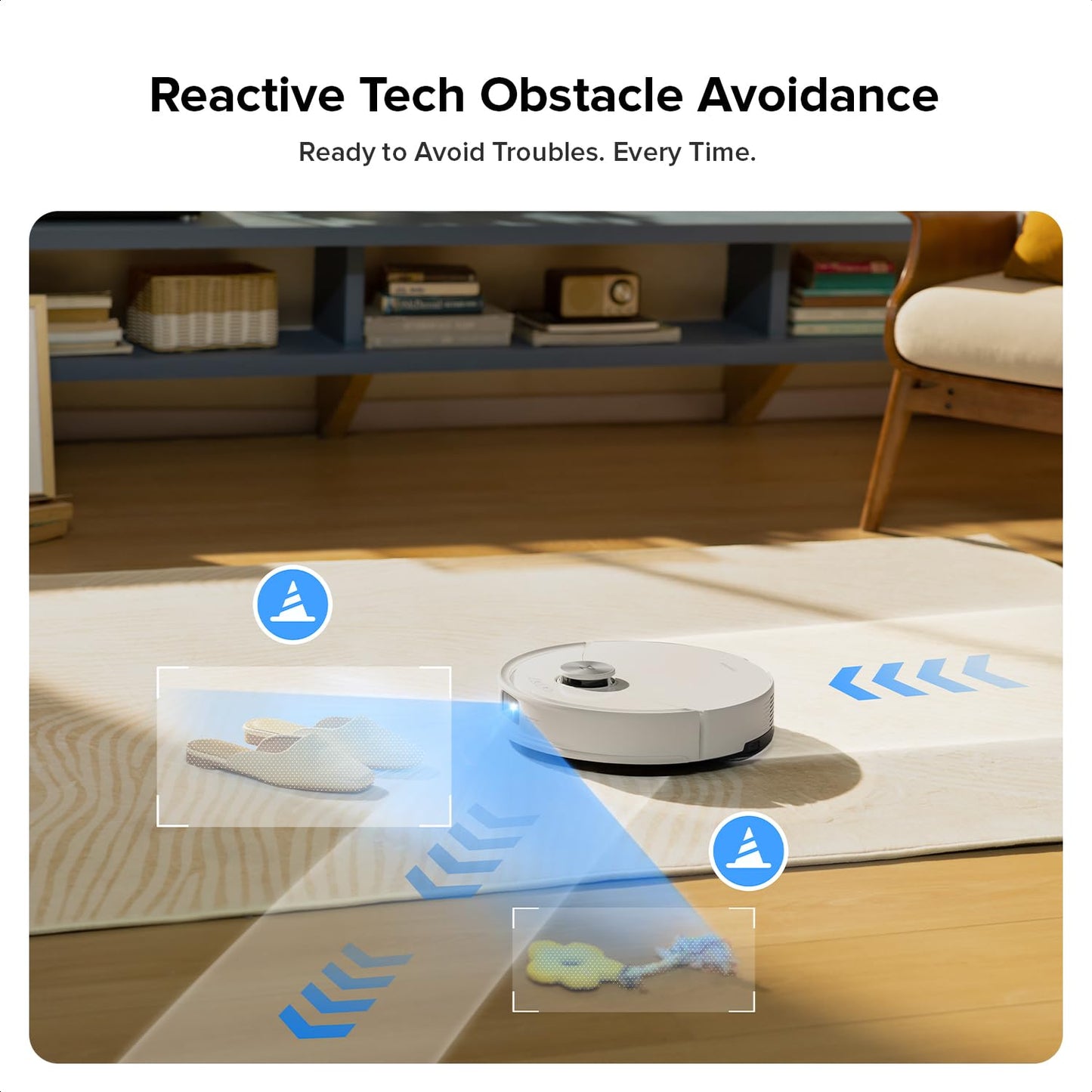 Roborock Q10 S5 Robot Vacuum and Mop - White 10000Pa