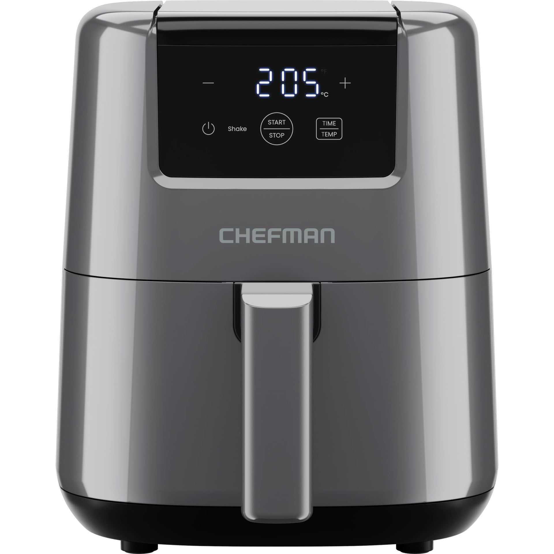 Chefman 2L Mini Air Fryer - Grey Compact Digital RJ38-2T