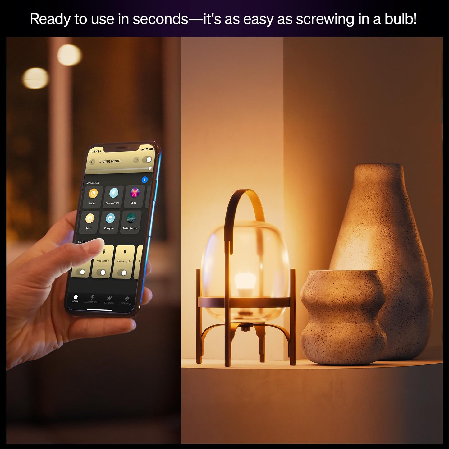 Philips Hue White and Colour Ambience E27 Starter Kit