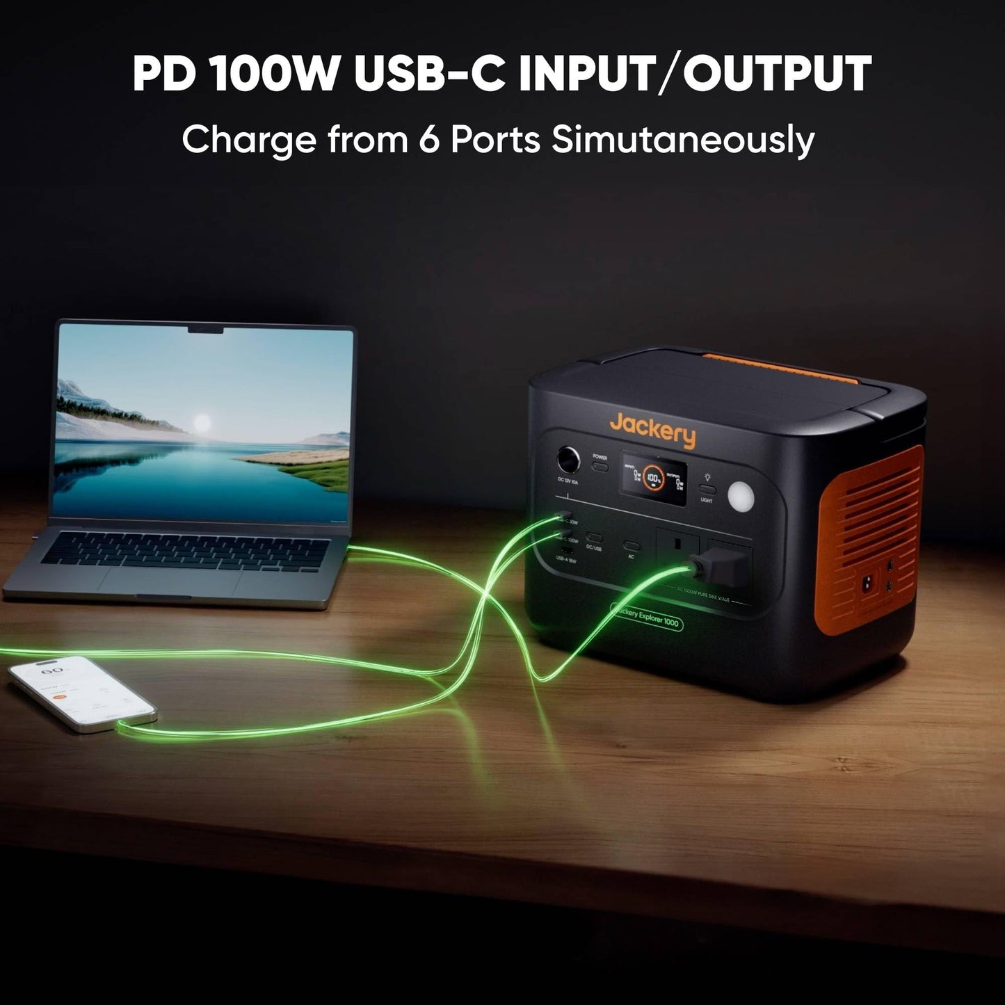 Jackery Explorer 1000 v2 Portable Power Station 1070Wh Orange