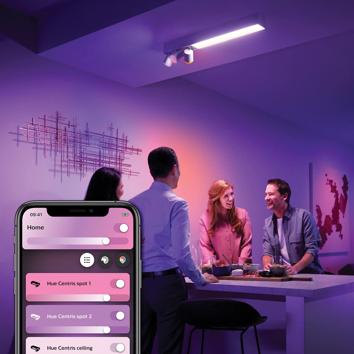 Philips Hue Centris Smart Ceiling Bar Light - White 3-Spot