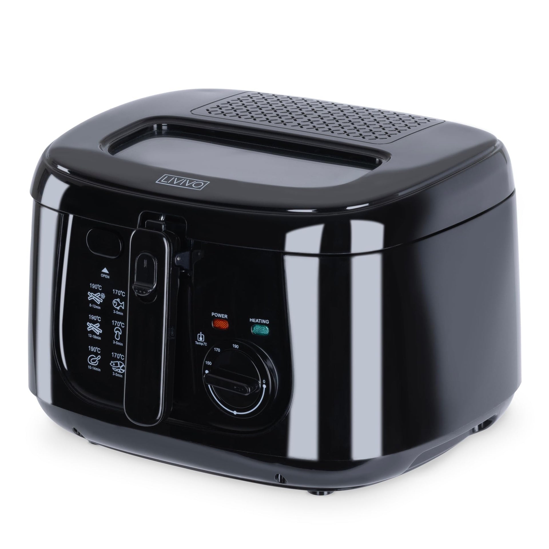 LIVIVO 2.5L Electric Deep Fat Fryer 1800W - Black