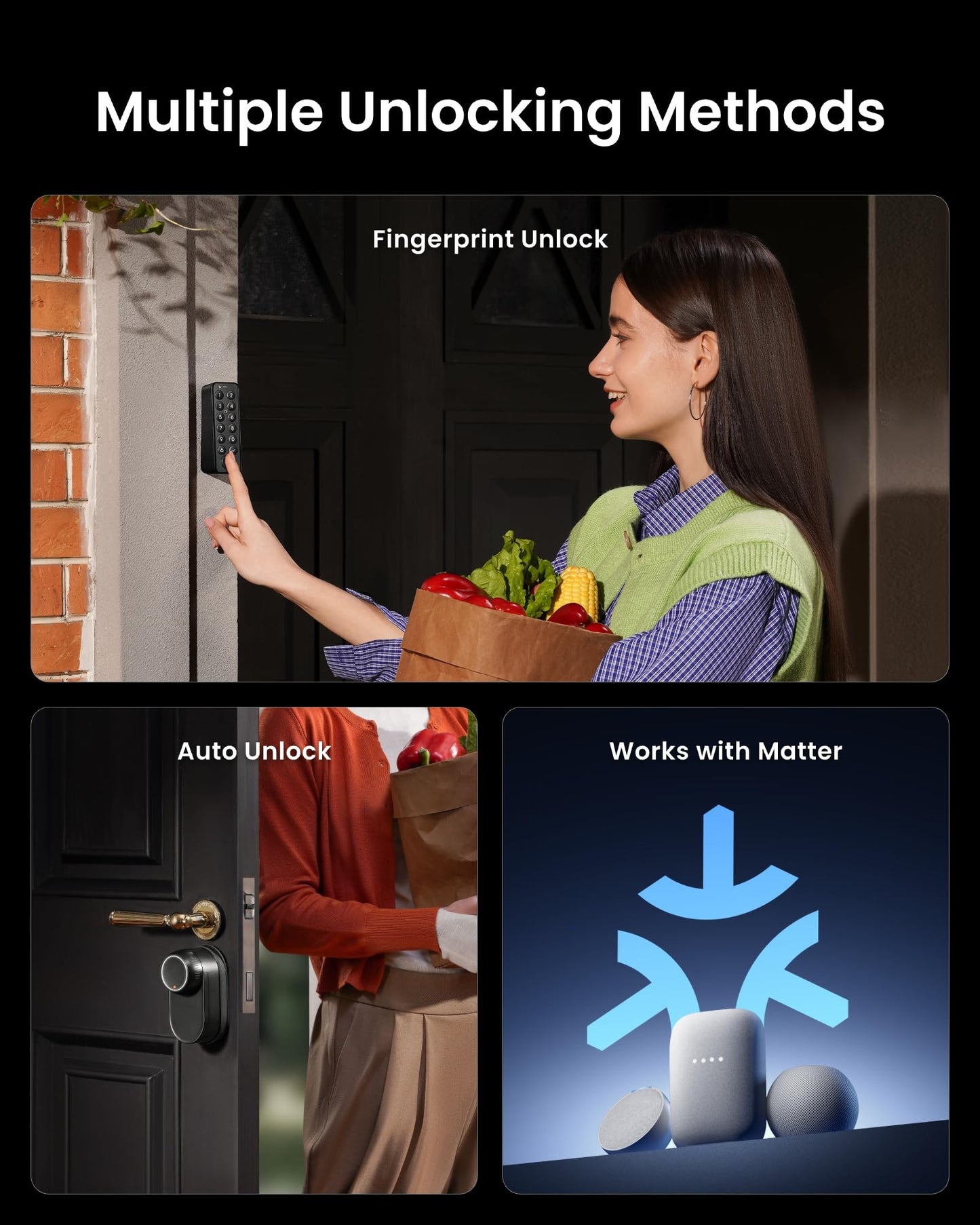 SwitchBot Lock Ultra Smart Lock with Keypad - Black