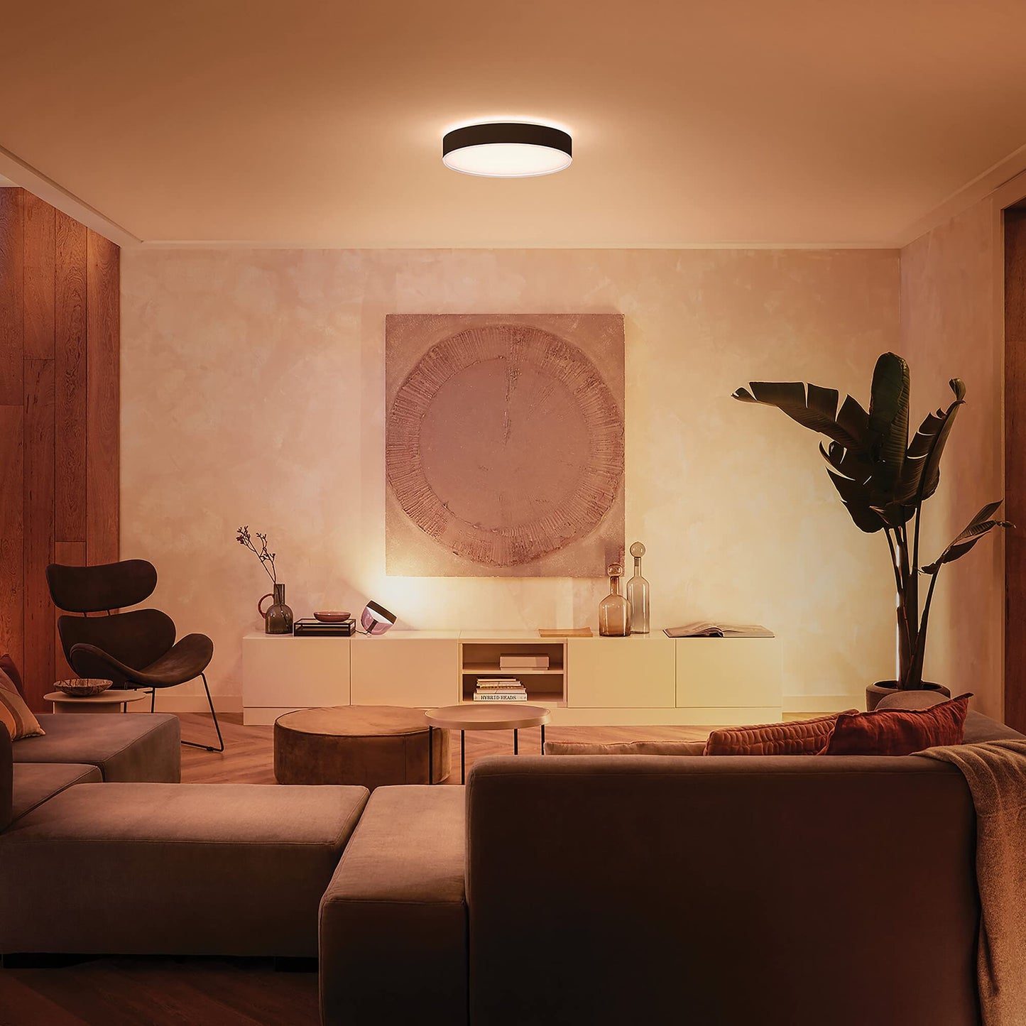 Philips Hue Enrave Large Smart Ceiling Light - Black