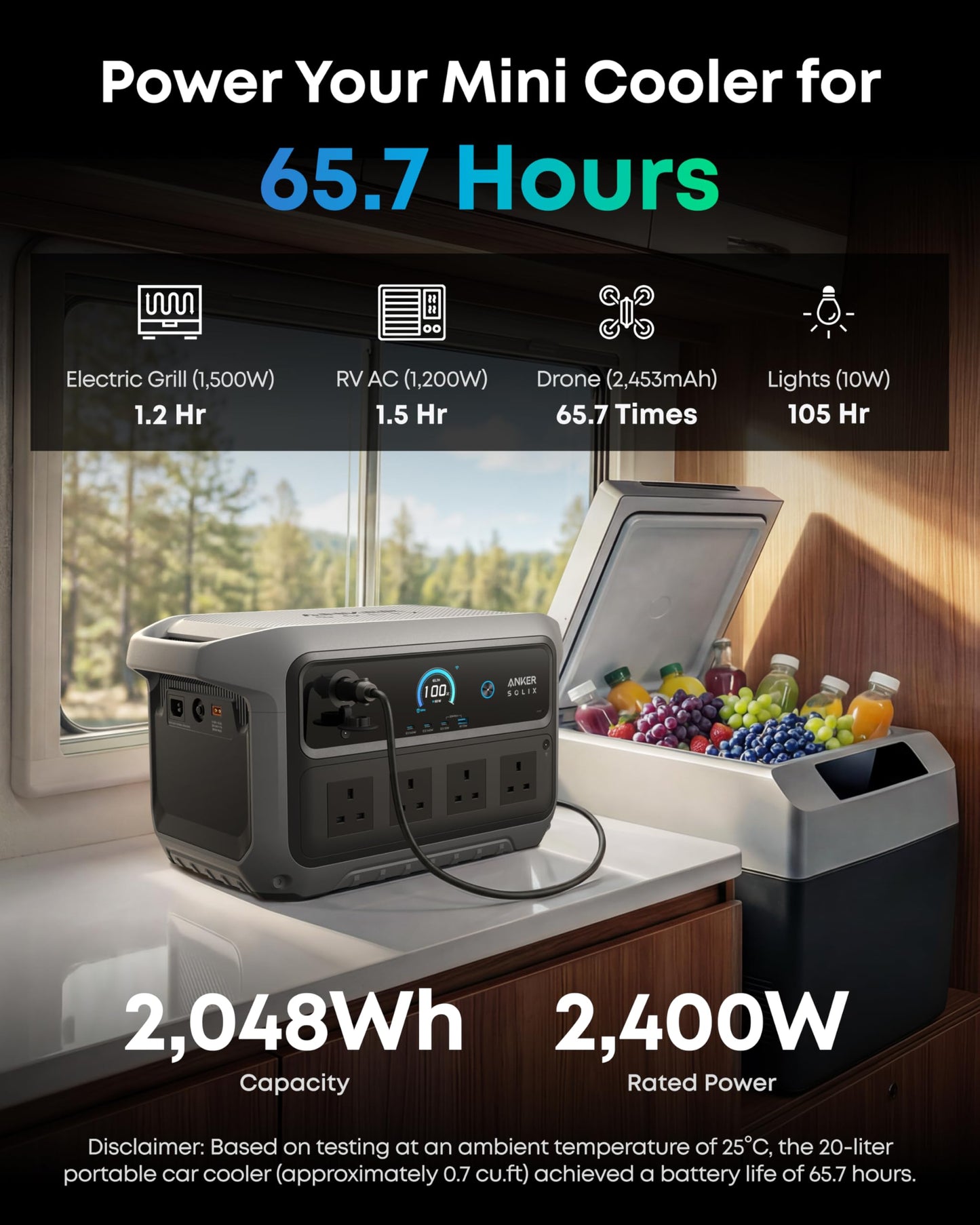 Anker Solix C2000 Gen 2 Portable Power Station 2048Wh Gray