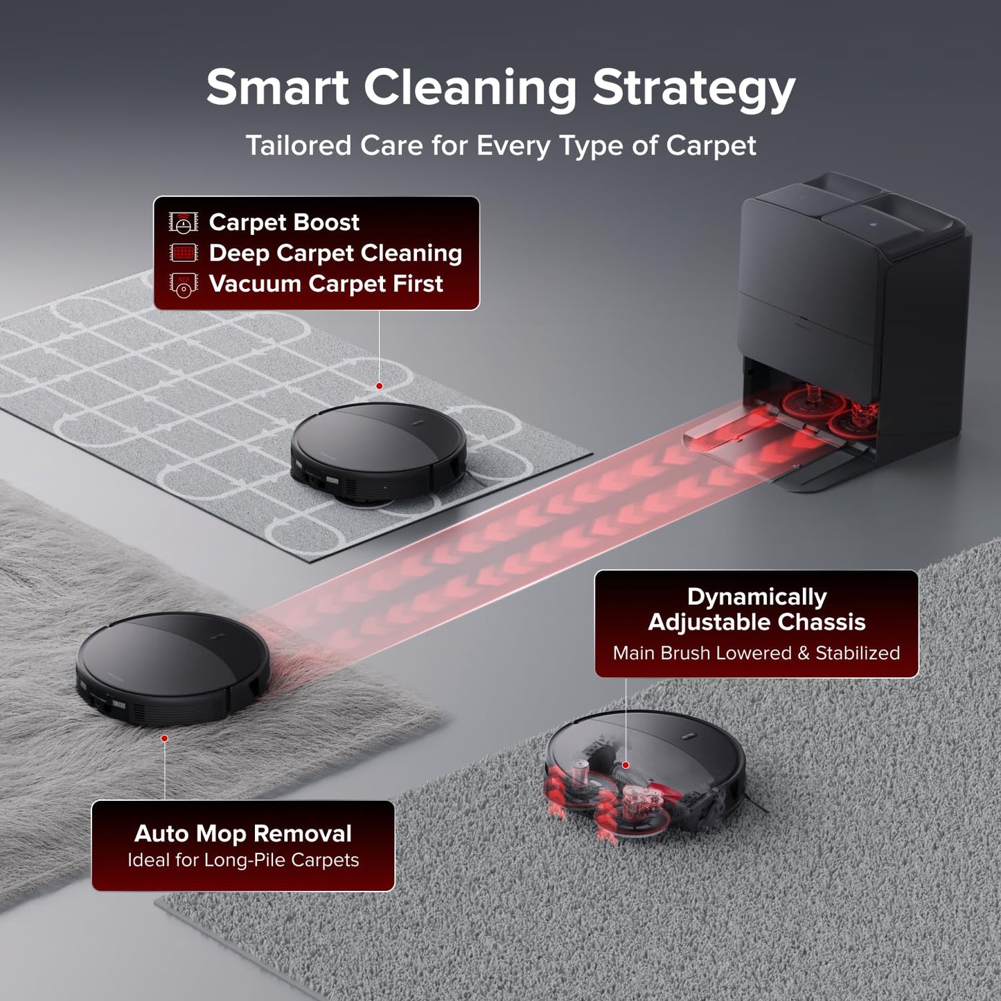 Roborock Saros 20 Robot Vacuum and Mop - Black