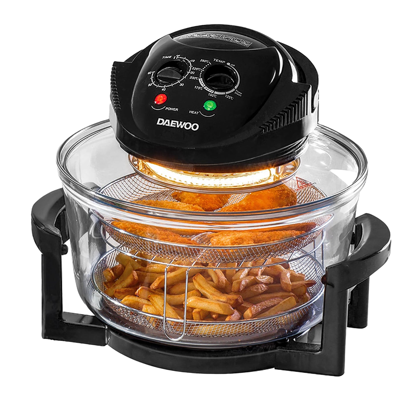 Daewoo 17L Halogen Air Fryer Oven - Black 1300W