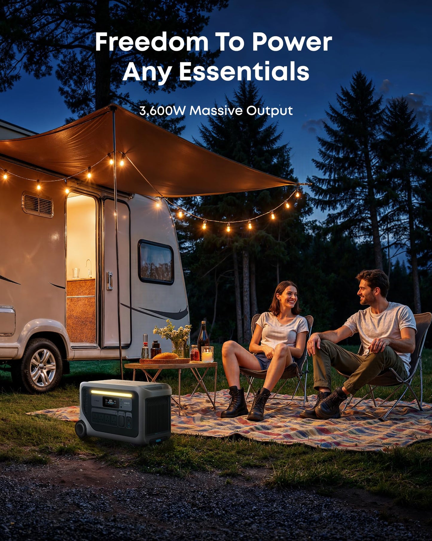 Anker SOLIX F3000 Portable Power Station 3072Wh 3600W Black