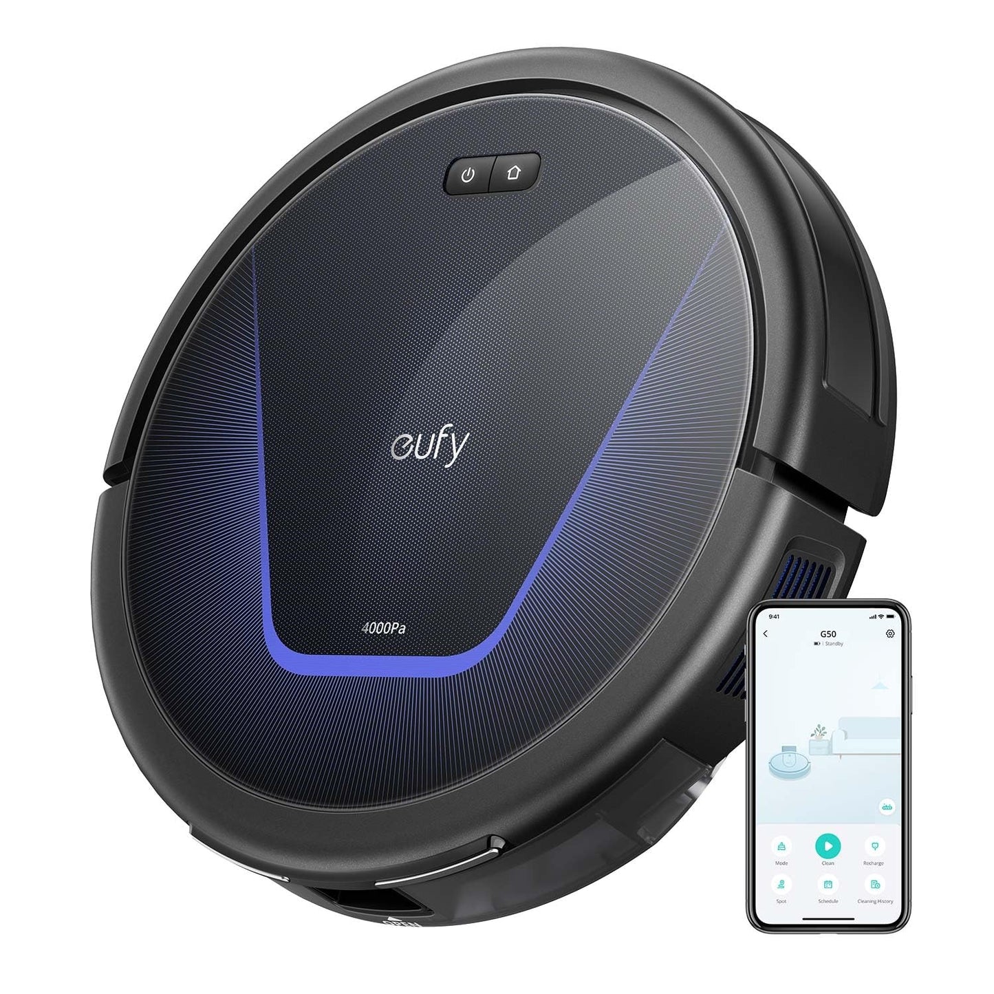 Eufy G50 Robot Vacuum Cleaner - 4000Pa Black