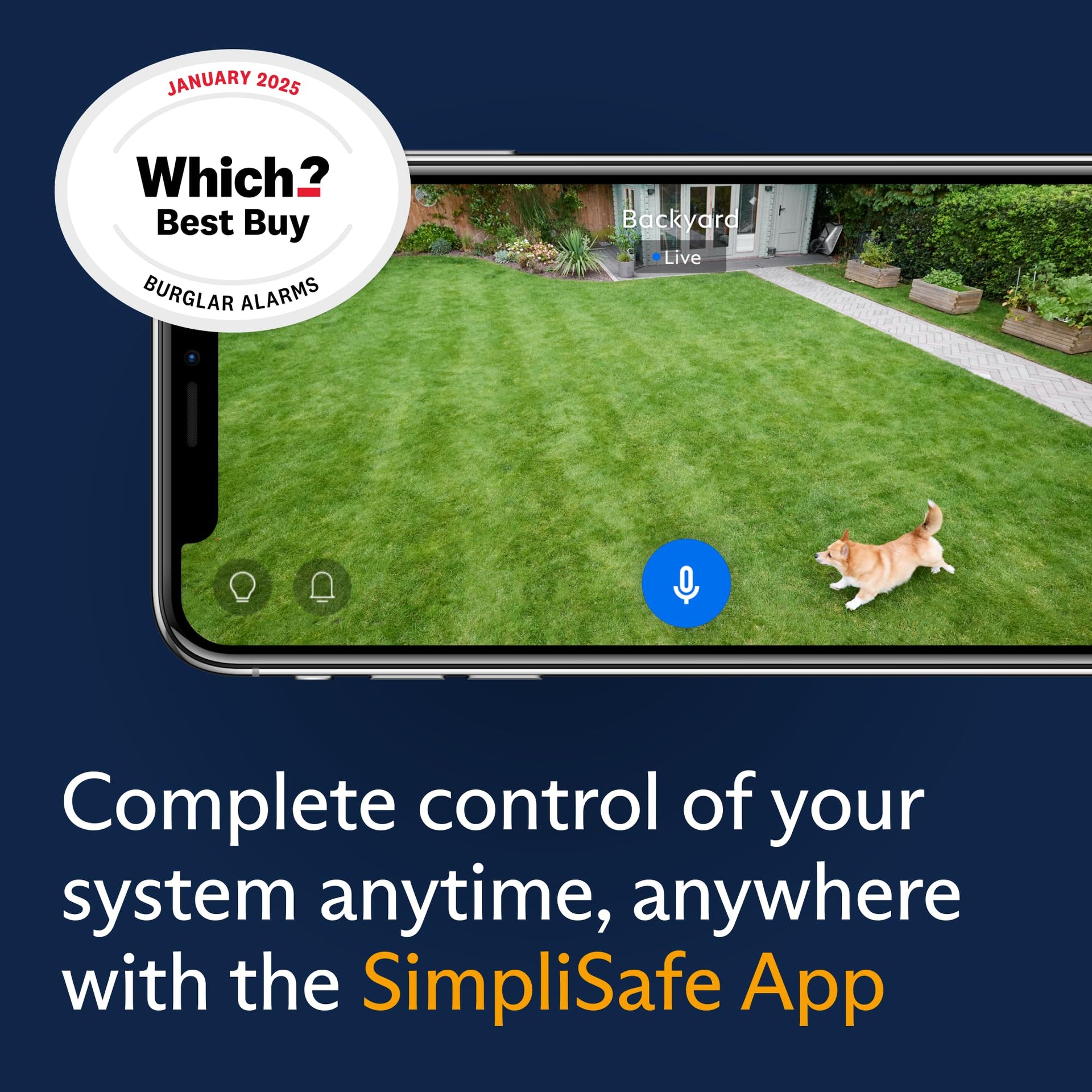 SimpliSafe 13-Piece Wireless Smart Home Alarm System - White