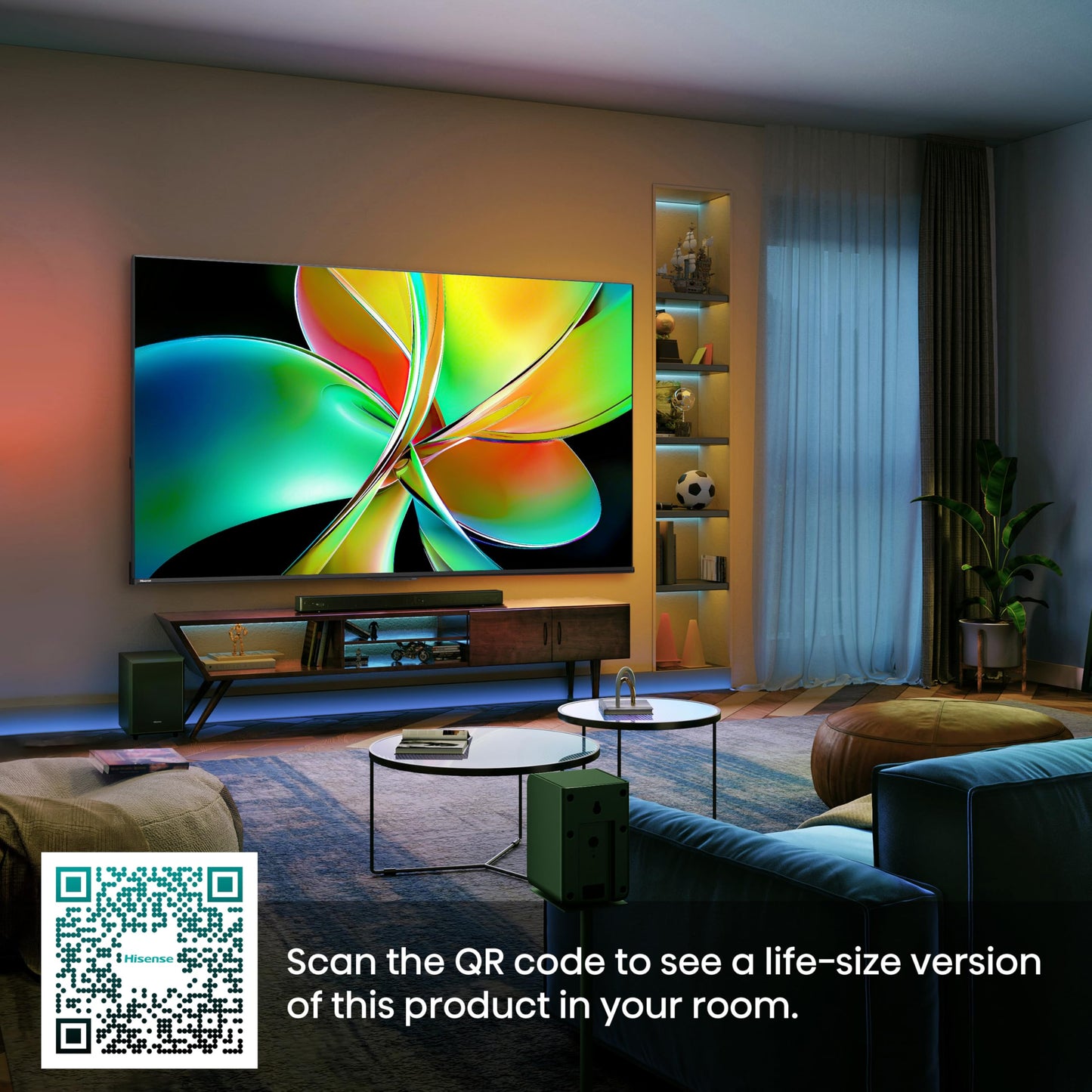Hisense 100" 100E78QTUK PRO 144Hz QLED Smart TV - Black